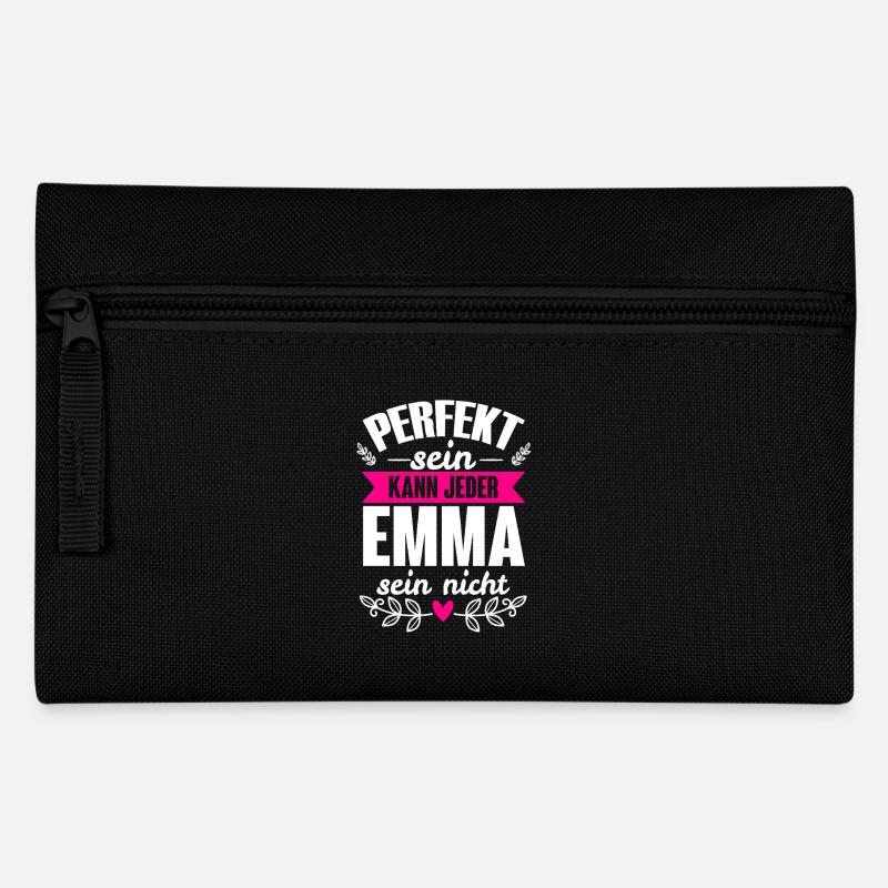 Emma - Perfekt Sein Kann Jeder Emma Sein Nicht - Federtasche - Schwarz