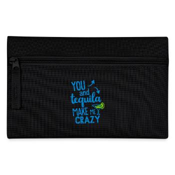 Tequila Party Spruch Zitat - Federtasche - Schwarz - Vorne