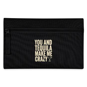Tequila Party Spruch Zitat - Federtasche - Schwarz - Vorne