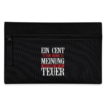 cent1 Zeichenfläche 1 - Federtasche - Schwarz - Vorne