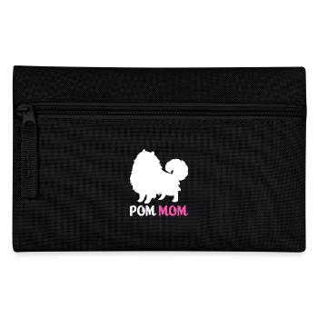 Pomeranian Zwergspitz Hund Papa - Federtasche - Schwarz - Vorne