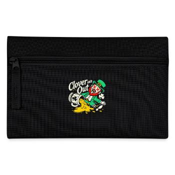 St. Patrick's Day Clover And Out Fun - Pencil Case - black - Front