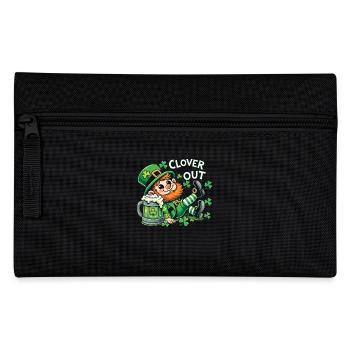 clover and out St. Patrick's Day fun - Pencil Case - black - Front