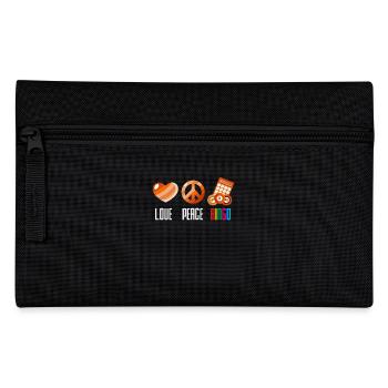 Love Peace Bingo for Bingo Players - Pencil Case - black - Front