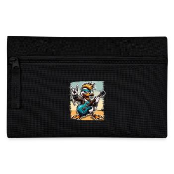 Duck Rock and Roll Guitarist Electric Guitar - Pencil Case - black - Front