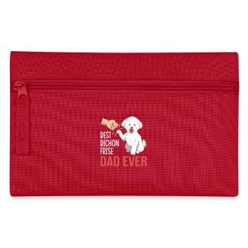 Bichon frisé Chien - Trousse - rouge - Devant