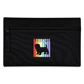Chien bichon havanais - Trousse - noir - Devant
