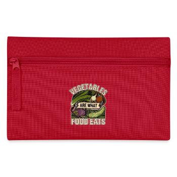 Vegetables Are What Food Eats 11 - Federtasche - Rot - Vorne
