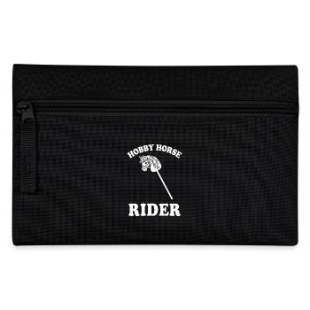 Hobby Horse Reiter - Steckenpferd - Geschenk - Federtasche - Schwarz - Vorne