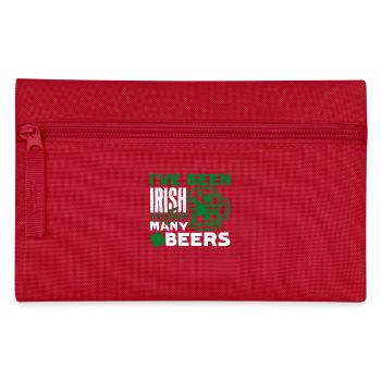 St Patrick's Day I Have Been Irish For Beers - Pencil Case - red - Front
