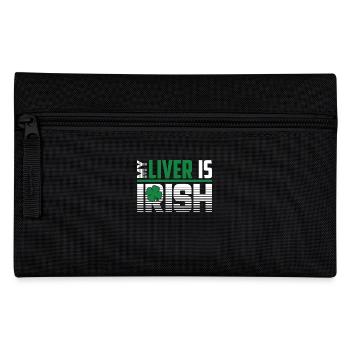 St Patrick's Day My Liver Is Irish - Pencil Case - black - Front