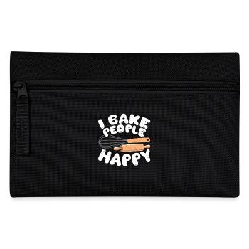 Backen Bäcker Bäckerei - Federtasche - Schwarz - Vorne