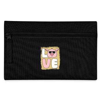Pig - Pencil Case - black - Front