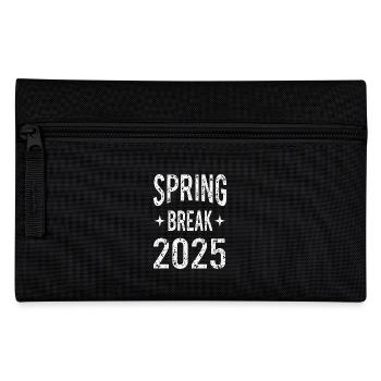 Spring Break 2025 Party Shirt - Federtasche - Schwarz - Vorne