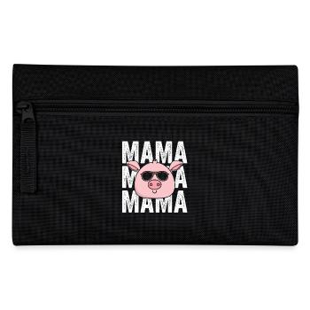 Mama Mutter Schwein - Federtasche - Schwarz - Vorne