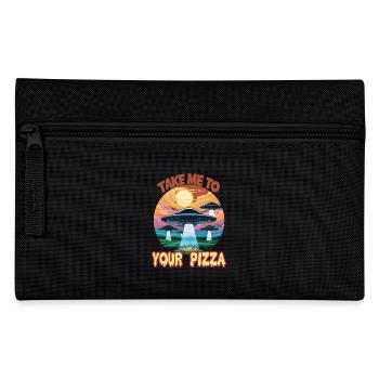 Bring Me To Your Pizza – Ufo Adventure - Pencil Case - black - Front