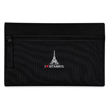 J’aime Istanbul Cool Turquie Amoureux de la Tour Eiffel - Trousse - noir - Devant