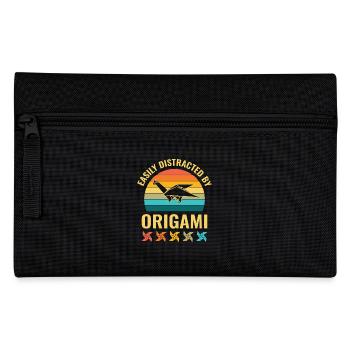Origami japanische Papierfaltkunst - Federtasche - Schwarz - Vorne