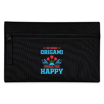 Origami japanische Papierfaltkunst - Federtasche - Schwarz - Vorne