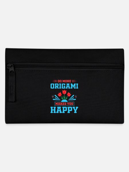 Origami japanische Papierfaltkunst - Federtasche - Schwarz