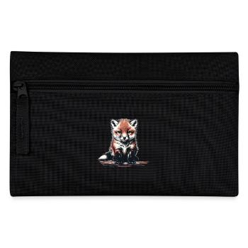 Fuchs Füchse Füchsin - Federtasche - Schwarz - Vorne