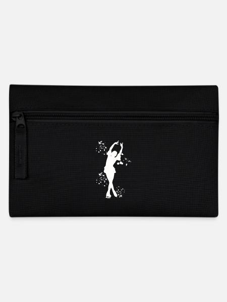 Eiskunstläufer Schlittschuhlaufen Eiskunstlauf - Federtasche - Schwarz