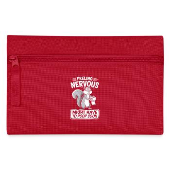 Intestin irritable Syndrom Écureuil Caca Humour - Trousse - rouge - Devant