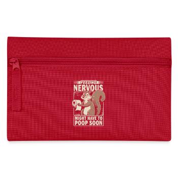 Intestin irritable Syndrom Écureuil Caca Humour - Trousse - rouge - Devant