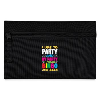 I celebrate and with bingo and beer - Pencil Case - black - Front