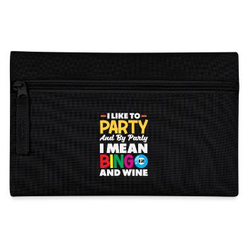 Bingo Et Fête Du Vin Fun Design - Trousse - noir - Devant