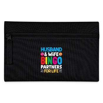 Bingo Partner For Life Husband And Wife - Pencil Case - black - Front