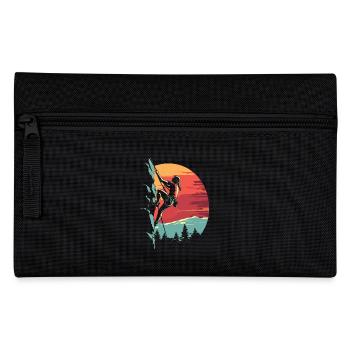 Klettern in den Alpen: Fels bei Sonnenuntergang - Federtasche - Schwarz - Vorne