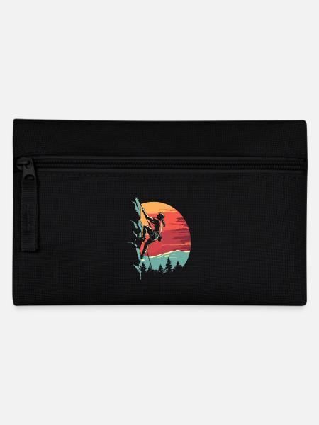 Escalade dans les Alpes : rocher au coucher du soleil - Trousse - noir