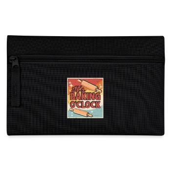 Backen Bäcker Bäckerei - Federtasche - Schwarz - Vorne