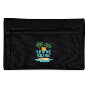 Spring Break Palm Trees Beach - Pencil Case - black - Front