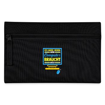 Computer Gamer Zocker Administrator Programmierer - Federtasche - Schwarz - Vorne