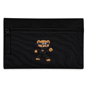 Teddybär Ninja - Federtasche - Schwarz - Vorne