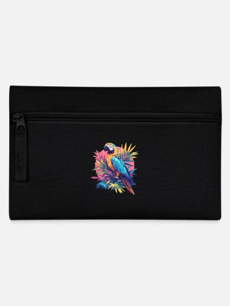 Parrot Parrot Parrot - Pencil Case - black