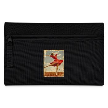 Vintage ballerina in the field - Pencil Case - black - Front