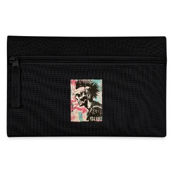 Conception de crâne punk rock - Trousse - noir - Devant