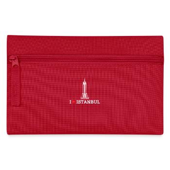 I Love Istanbul Cool Estate Empire Türkei Flagge - Federtasche - Rot - Vorne