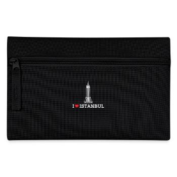 I Love Istanbul Cool Estate Empire Turkey Flag - Pencil Case - black - Front