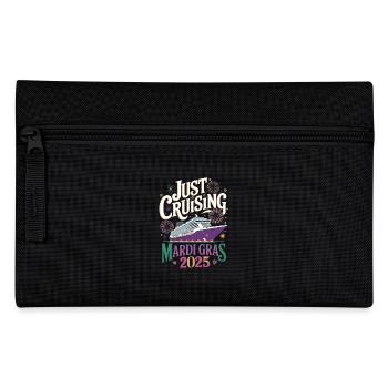 Just Cruising Mardi Gras 2025 Cruise Festival - Pencil Case - black - Front