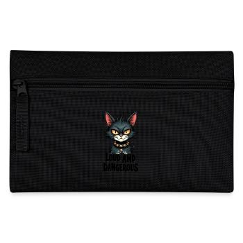 Laute Katze Musik Laut Gefährlich - Pencil Case - black - Front