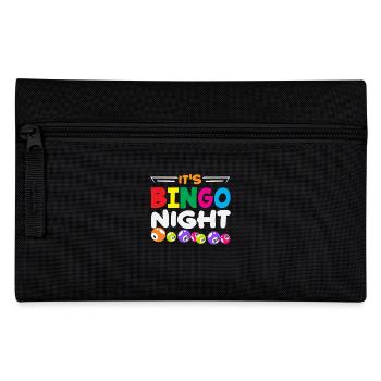 Soirée bingo avec des numéros colorés - Trousse - noir - Devant