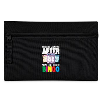 Excuses après le cri de bingo - Trousse - noir - Devant