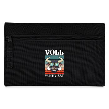 Cow Fully Muhtived - Pencil Case - black - Front