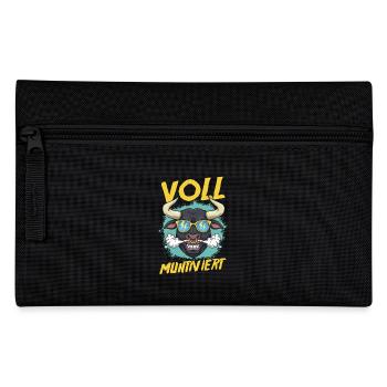 Cow Fully Muhtived - Pencil Case - black - Front