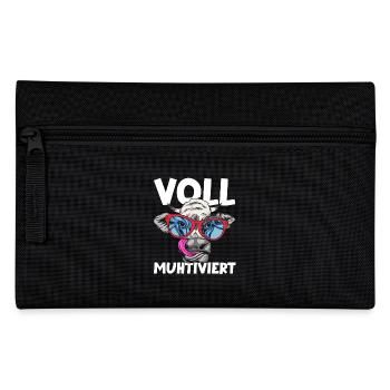 Cow Fully Muhtived - Pencil Case - black - Front