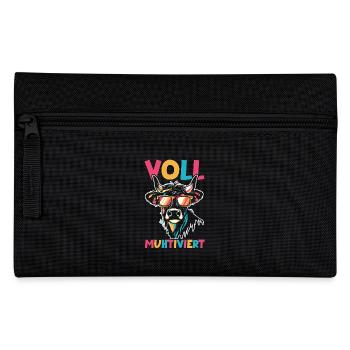 Cow Fully Muhtived - Pencil Case - black - Front